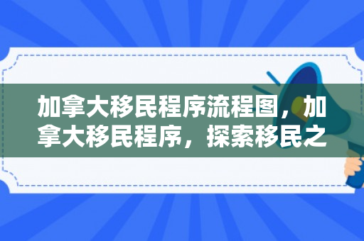 加拿大移民程序流程图，加拿大移民程序，探索移民之路
