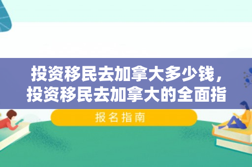 投资移民去加拿大多少钱，投资移民去加拿大的全面指南